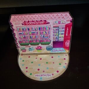 Colorful lucite Bookshop Themed standing display